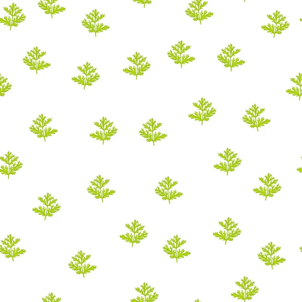 Безшовний Візерунок Черв Білому Тлі Красивий Рослинний Орнамент Літнього Зеленого — стоковий вектор