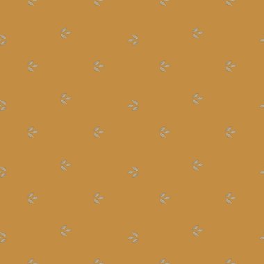 Turuncu arka planda kusursuz kakule. Şirin bitki taslak süsü. Kumaş için geometrik doku şablonu. Tasarım vektörü illüstrasyonu.