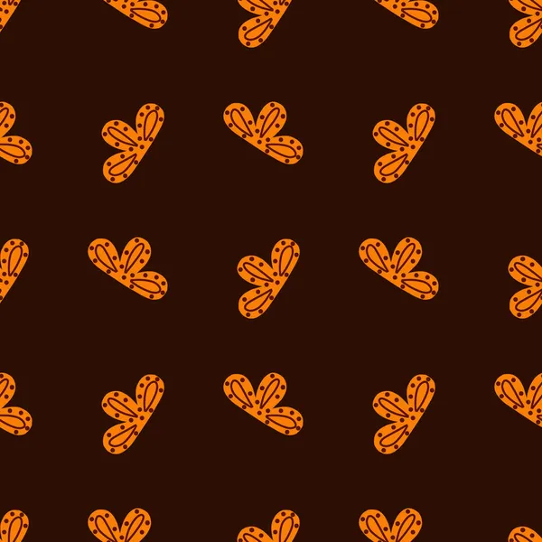 Motif Sans Couture Nuages Abstraits Sur Fond Brun Modèle Géométrique — Image vectorielle