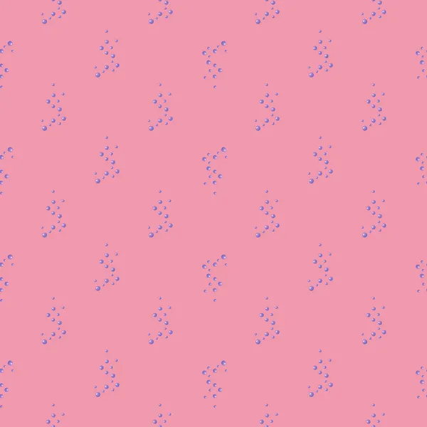 Nahtlose Musterblasen Auf Rosa Hintergrund Abstrakte Textur Von Seife Für — Stockvektor