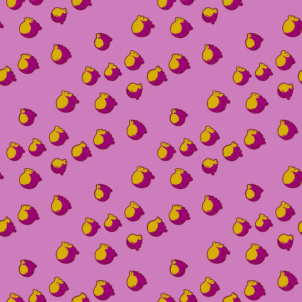 Nahtloses Muster Mit Handgezeichneten Maiglöckchen Auf Rosa Hintergrund Vektorflorale Vorlage — Stockvektor