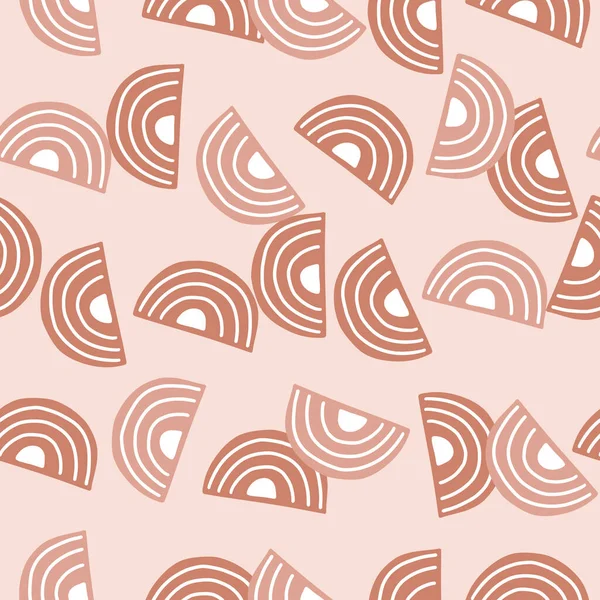 Абстрактный Бесшовный Рисунок Светло Розовом Фоне Геометрические Формы Текстильного Дизайна — стоковый вектор