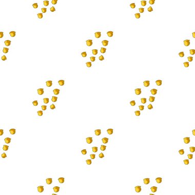 Beyaz arka planda vadiyi elle çizen kusursuz desen. Karalama tarzında vektör şablonu. Kumaş, ambalaj kağıdı, duvar kağıdı için yumuşak yaz botanik dokusu.