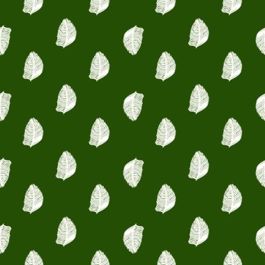 Tropikal çizgilerle çizilmiş avuç içi yaprakları pürüzsüz. Modern doğa geçmişi. Mevsimlik tekstil baskıları, kumaş, afişler, arkaplanlar ve duvar kağıtları için vektör illüstrasyonu.