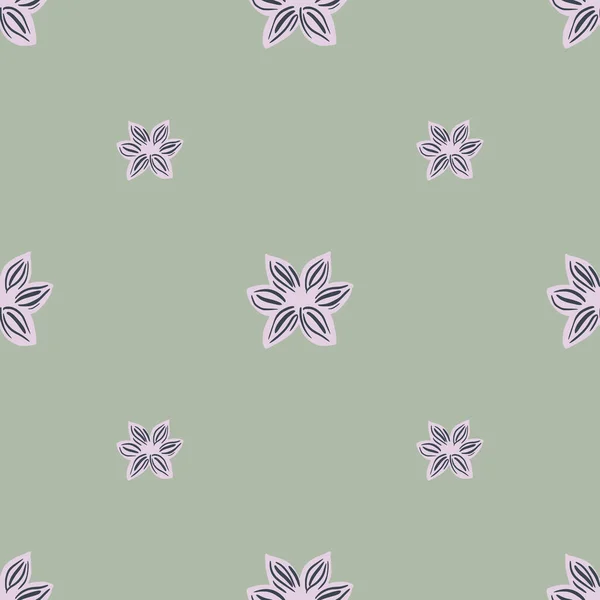 Seamless Pattern Sanise Light Mint Background Vector Repeat Template Spice — Stock vektor