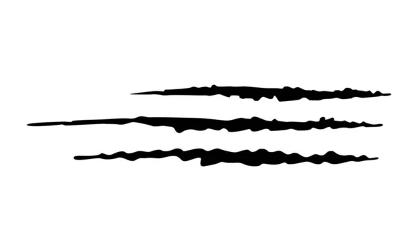Krallen Kratzen Symbol Isoliert Auf Weißem Hintergrund Mehrere Formen Von — Stockvektor