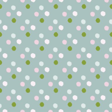 Kusursuz desenli ponponlar. El çizimi şirin bir arka plan. Kumaş, ambalaj kağıdı, duvar kâğıdı ve mendil için karalama stilinde tekrarlanan doku. Vektör illüstrasyonu.