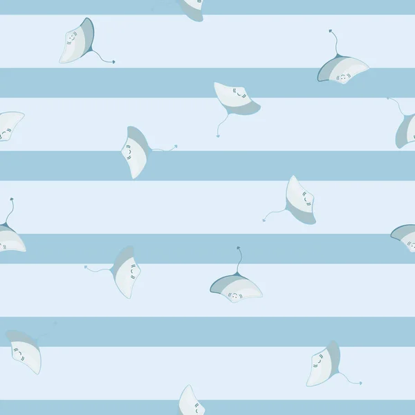 Αδιάβροχο Σχέδιο Σκανδιναβικό Στυλ Υποβρύχια Ζώα Εικονογράφηση Διάνυσμα Για Παιδιά — Διανυσματικό Αρχείο