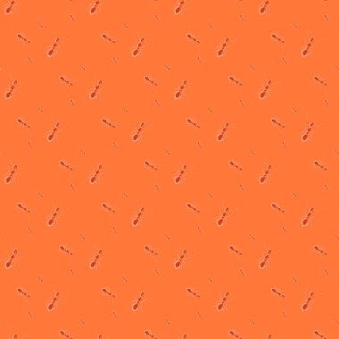 Karıncalar kusursuz desen. Renkli arka planda böcekler. Tekstil baskıları, kumaş, afişler, arkaplanlar ve duvar kağıtları için vektör illüstrasyonu.