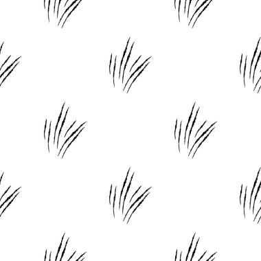 Kusursuz desen çizikleri. El çizimi korku geçmişi. Kumaş, ambalaj kağıdı, duvar kâğıdı ve mendil için karalama stilinde tekrarlanan doku. Vektör illüstrasyonu.