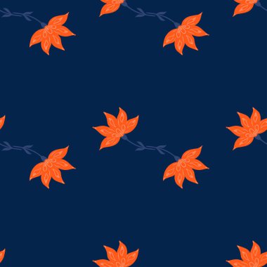 Çiçekler soyut ve pürüzsüz desenler. El çizimi doğa geçmişi. Kumaş, ambalaj kağıdı, duvar kâğıdı ve mendil için karalama stilinde tekrarlanan doku. Vektör illüstrasyonu.