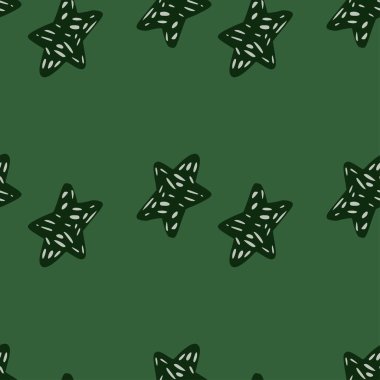 Yıldızlar kusursuz desen. El çizimi geçmiş kutlaması. Kumaş, ambalaj kağıdı, duvar kâğıdı ve mendil için karalama stilinde tekrarlanan doku. Vektör illüstrasyonu.