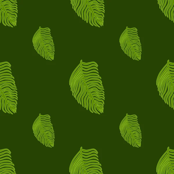 Modern Palm Leaf Seamless Pattern Hand Drawn Foliage Print Abstract — 图库矢量图片
