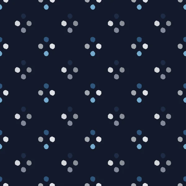 波姆波姆的图案无缝 手绘可爱的背景 用于织物 包装纸 组织的多角形重复纹理 矢量说明 — 图库矢量图片