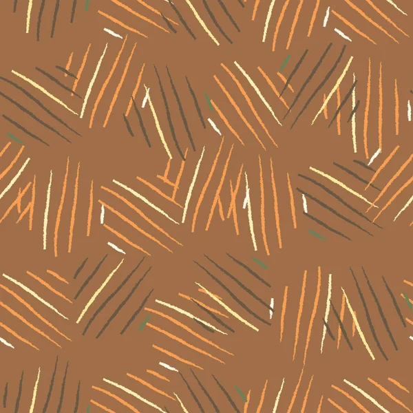 Tiger Skin Seamless Pattern African Print Fabric Repeated Texture Doodle — 图库矢量图片