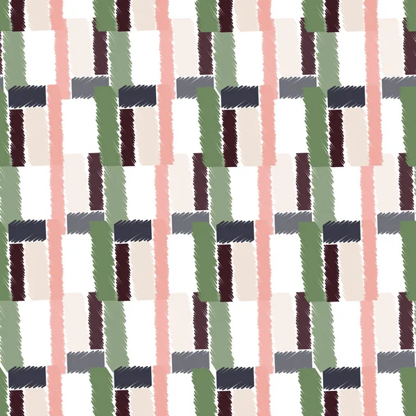 Ethnos Nahtloses Muster Native Ornament Teppich Hintergrund Wiederholte Textur Doodle — Stockvektor