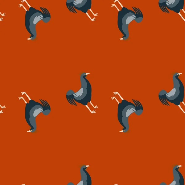 Nahtloses Hahnenmuster Haustiere Auf Buntem Hintergrund Vektor Illustration Für Textildrucke — Stockvektor