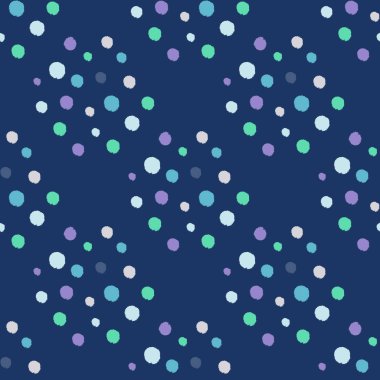 Eski noktalar pürüzsüz desen. Minimalist dekorasyon geçmişi. Kumaş, ambalaj kağıdı, duvar kâğıdı ve mendil için karalama stilinde tekrarlanan doku. Vektör illüstrasyonu.