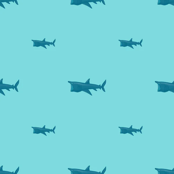 Безшовний Візерунок Акул Скандинавському Стилі Морські Тварини Фону Векторні Ілюстрації — стоковий вектор