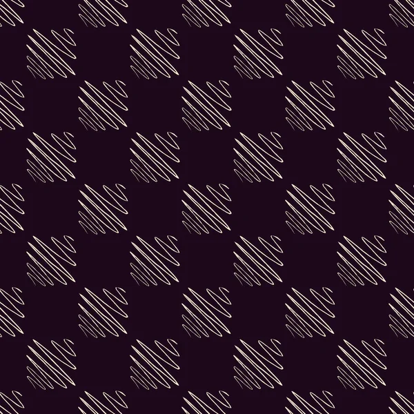 Soundwave Nahtloses Muster Kurvenwellen Hintergrund Wiederholte Textur Doodle Stil Für — Stockvektor