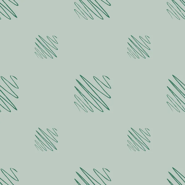 声波无缝模式 曲线波背景 用于织物 包装纸 组织的多角形重复纹理 矢量说明 — 图库矢量图片
