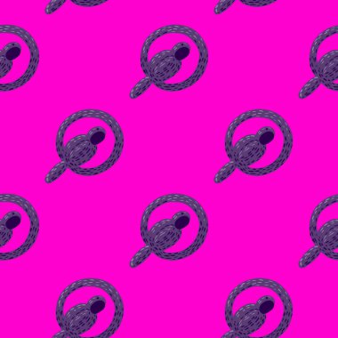 Papağan balonları pürüzsüz desen. Sirk balonu geçmişi. Kumaş, ambalaj kağıdı, duvar kâğıdı ve mendil için karalama stilinde tekrarlanan doku. Vektör illüstrasyonu.