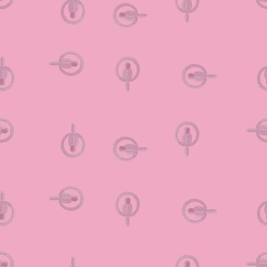 Papağan balonları pürüzsüz desen. Sirk balonu geçmişi. Kumaş, ambalaj kağıdı, duvar kâğıdı ve mendil için karalama stilinde tekrarlanan doku. Vektör illüstrasyonu.