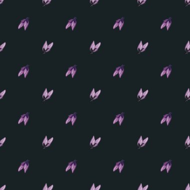 Buds çiçeği pürüzsüz desen. Dekoratif çiçek arkaplanı. Kumaş, ambalaj kağıdı, duvar kâğıdı ve mendil için karalama stilinde tekrarlanan doku. Vektör illüstrasyonu.