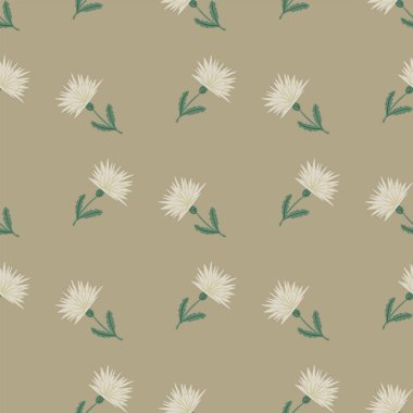 Karahindiba desenli şirin. El çizimi çayır arka plan. Kumaş, ambalaj kağıdı, duvar kâğıdı ve mendil için karalama stilinde tekrarlanan doku. Vektör illüstrasyonu.