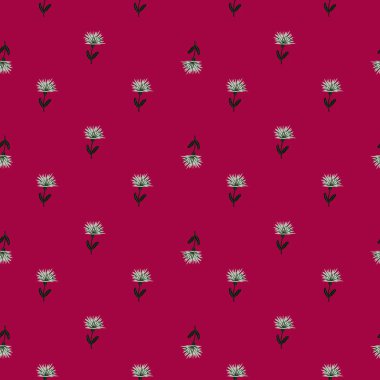 Karahindiba desenli şirin. El çizimi çayır arka plan. Kumaş, ambalaj kağıdı, duvar kâğıdı ve mendil için karalama stilinde tekrarlanan doku. Vektör illüstrasyonu.