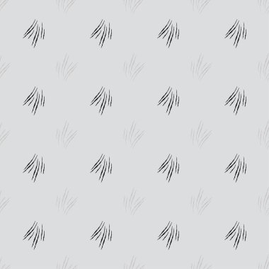 Kusursuz desen çizikleri. El çizimi korku geçmişi. Kumaş, ambalaj kağıdı, duvar kâğıdı ve mendil için karalama stilinde tekrarlanan doku. Vektör illüstrasyonu.