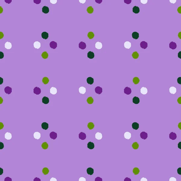 Pom Poms Seamless Pattern Ručně Kreslené Roztomilé Pozadí Opakovaná Textura — Stockový vektor