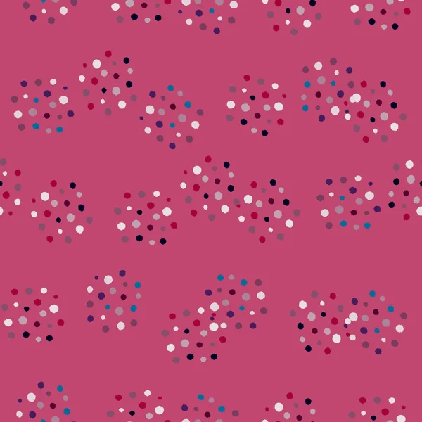Vintage Dots Nahtloses Muster Minimalistische Dekoration Hintergrund Wiederholte Textur Doodle — Stockvektor