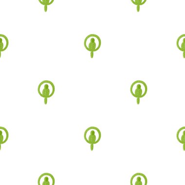 Papağan balonları pürüzsüz desen. Sirk balonu geçmişi. Kumaş, ambalaj kağıdı, duvar kâğıdı ve mendil için karalama stilinde tekrarlanan doku. Vektör illüstrasyonu.