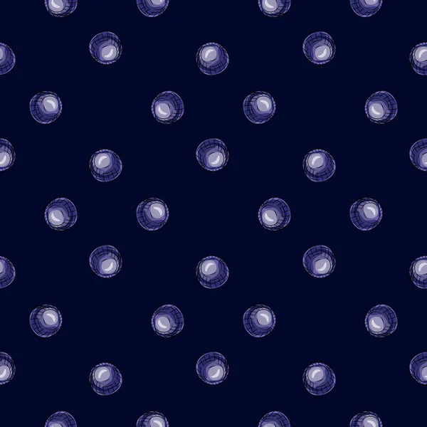 Скляні Кульки Безшовний Візерунок Декоративні Форми Фону Повторювана Текстура Ручному — стоковий вектор