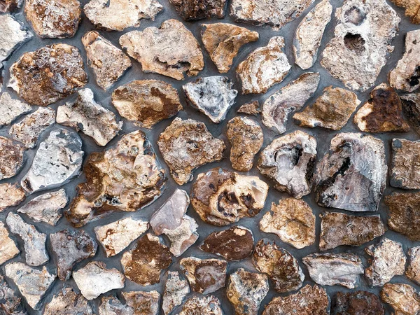 Ρετρό Στυλ Φυσικό Βράχο Πέτρα Πέτρινο Τοίχο Κτίριο Γκρι Αρμόστοκο — Φωτογραφία Αρχείου