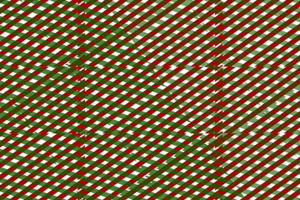 Gold Green Twinkle Star Holiday Pattern Red Background — Stock Photo, Image