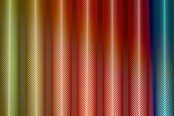 Brilhante Iridescente Folha Brilhante Papel Presente Rolos Embrulho Padrão Onda — Fotografia de Stock