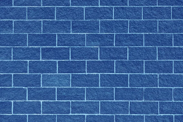 Niebieski Blok Wieczorny Cegły Ściany Magazyn Fabryki Aleja Budynku Cienie — Zdjęcie stockowe