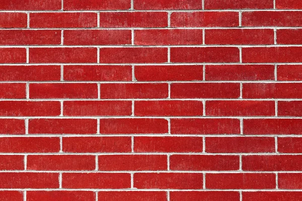 Czysty Czerwony Cegła Ściana Wnętrz Projekt Fuga Styl Dom Szeroki — Zdjęcie stockowe