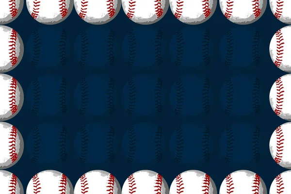 Ein Baseball Rahmen Grenze Illustration Zeichnung Sportkarte Hintergrund Erholung Sport lizenzfreie Stockbilder