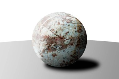 Boyutsal bir 3D parlak kaya kaya kaya illüstrasyon topu tasarımı.