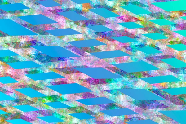 Голубая Голограмма Праздник Движения Кристалл Облака Радужный Фон Движения Розовый — стоковое фото