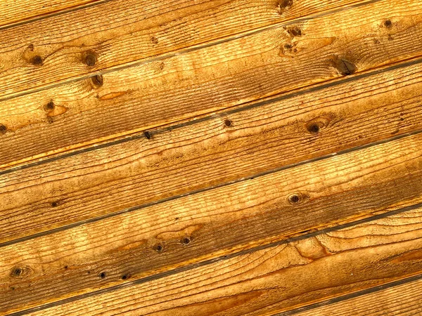Natural Slanted Log Cabin Wall Paint Stained Wood Wooden Logs — Stock Photo, Image