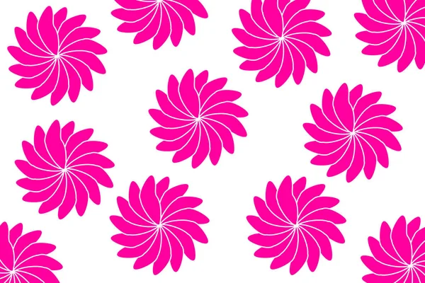 Rosa Floral Havaiano Flor Pinwheel Retro Padrão Redemoinho Tecido Design — Fotografia de Stock
