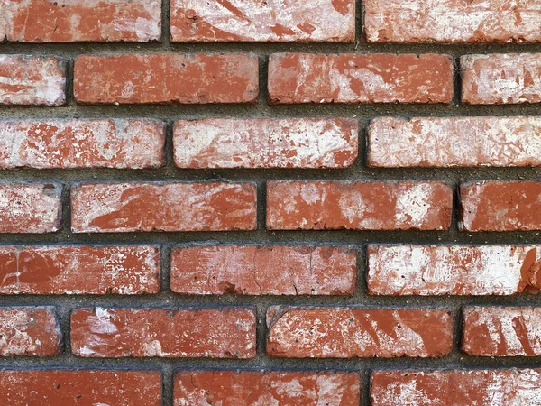 Czerwona Cegła Ściana Stary Vintage Styl Retro Starzejące Się Wnętrza — Zdjęcie stockowe