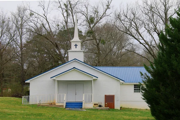 Een Landelijke Stad Township Parochie Kerk Aanbidding Kapel Religieuze Vergaderzaal — Stockfoto