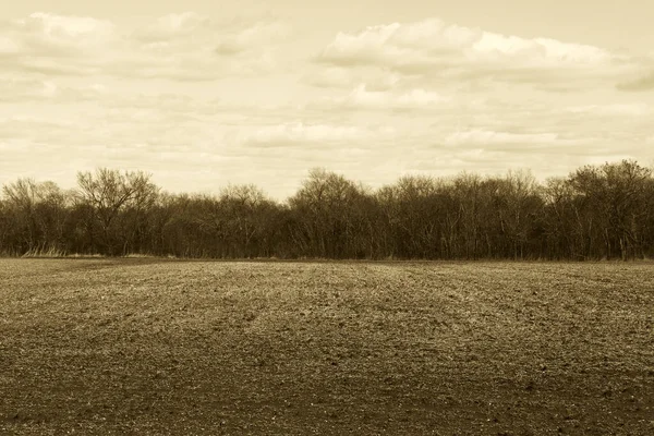 Eine Sepia Alten Abgenutzten Bauernhof Foto Jahrgang Ländlichen Landwirtschaft Ernte — Stockfoto