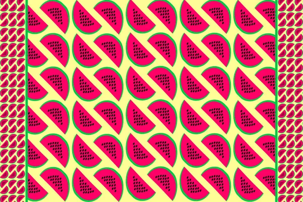 a watermelon backdrop party pattern food illustration watermelons slices picnic party background