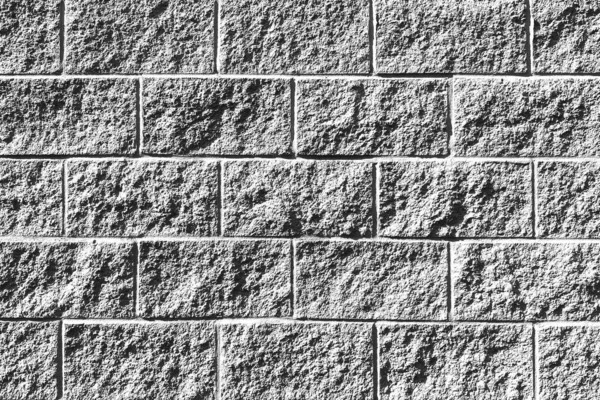 Bílá Malovaná Alej Tvárnice Blok Cihla Zeď Budova Vnější Stíny — Stock fotografie